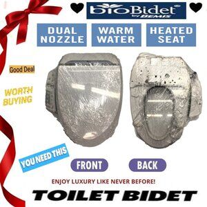 📢 BIO BIDET Ultimate ➕🆒 BIDET TOILET SEAT w/ Side Control Panel 💸BUY NOW‼️🟢